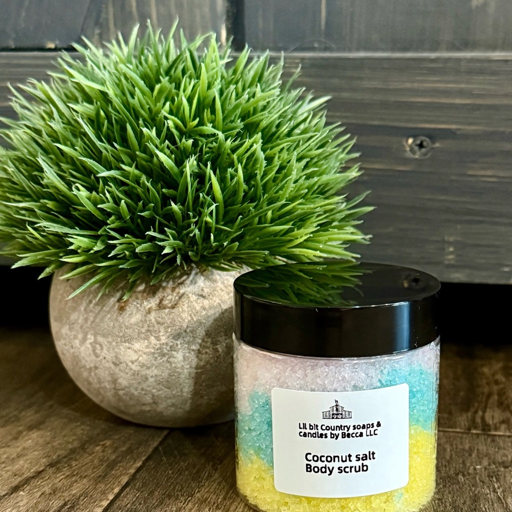 Handcrafted Coconut Salt Body Scrub 4oz